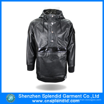 Guangdong Factory Outdoor warme Fleece schwarze Jacke mit hoher Qualität